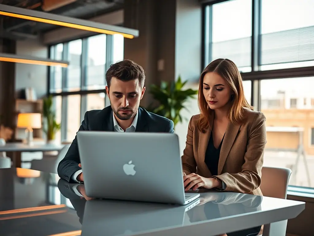 A professional setting with consultants discussing crypto wallet solutions, emphasizing security and compliance.